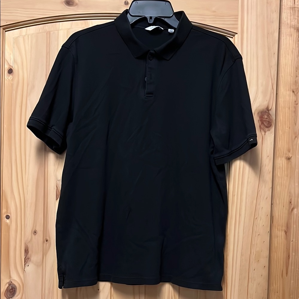 Calvin Klein M Men's Black Polo Shirt Classic Casual Like New